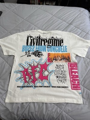 New with Tags Civilregime x Bleach Ichigo Kurosaki Oversized Tee White Size L