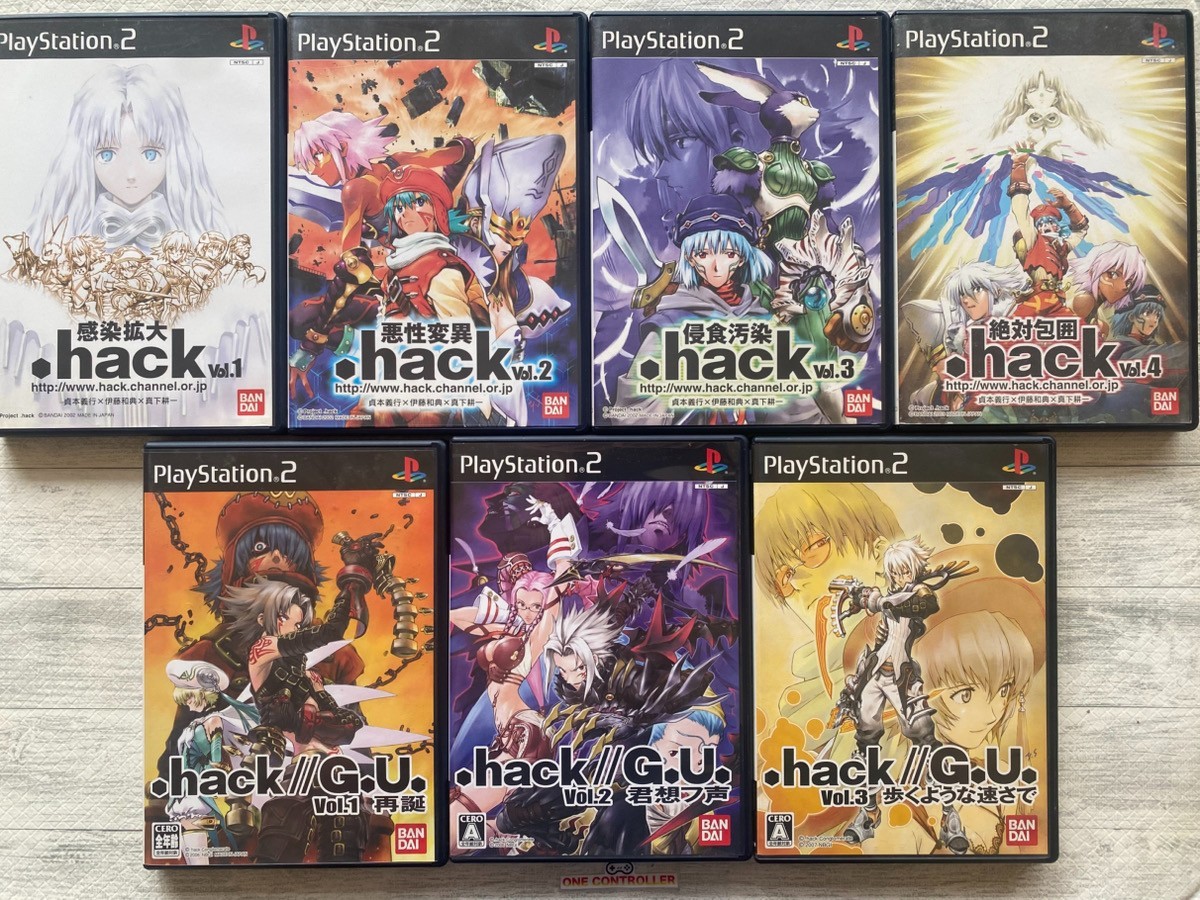 SONY Playstation 2 PS2 Dot hack .hack series 7pcs set from