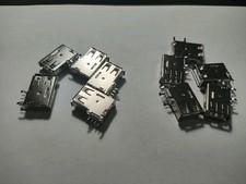 10 USB Type-A Female 4 Pin PCB Mount Connector Right Angle