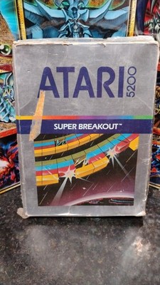 Vtg 1982 SUPER BREAKOUT Atari 5200 System Game Original Collector **BOX ONLY**