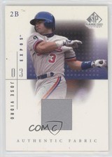 2001 SP Game Used Edition Authentic Fabric Jose Vidro #JV 4ic