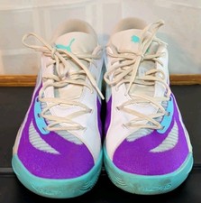 Puma All-Pro Nitro Purple Deep Aqua Glimmer 309689-02 Basketball Shoe Size 12