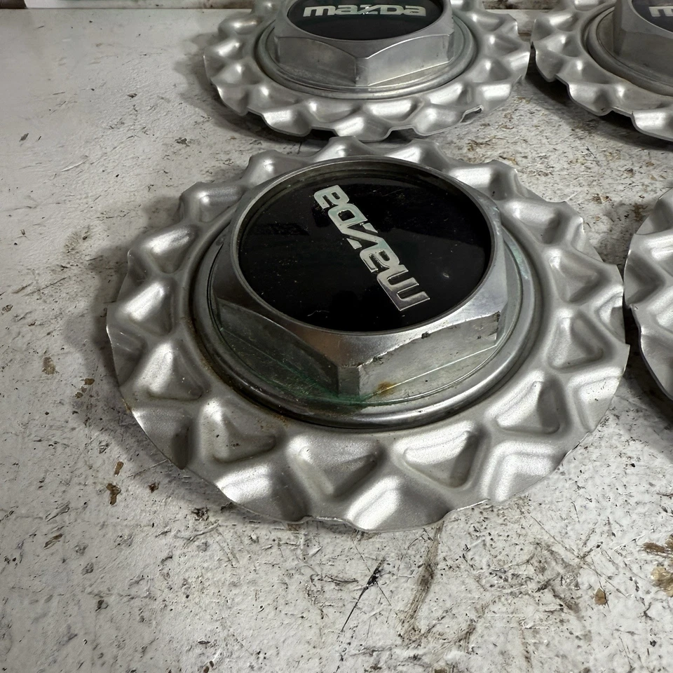 Juego de 4 tapas centrales de rueda BBS de fábrica 86-91 Mazda RX7 FC Foto 2 de 4