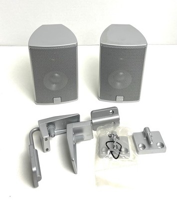 Canton CD 10 Compact Satellite Speakers Set Lot of 2 Silver   Home Theater