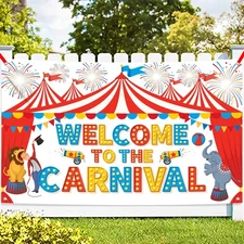 KatchOn, Xtralarge Welcome To The Carnival Banner - 72x44 Inch | carnival The...