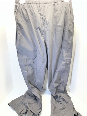 Coleman Outdoor Co. Hiking Pants Cargo Pocket Snap Hem Nylon Gray M