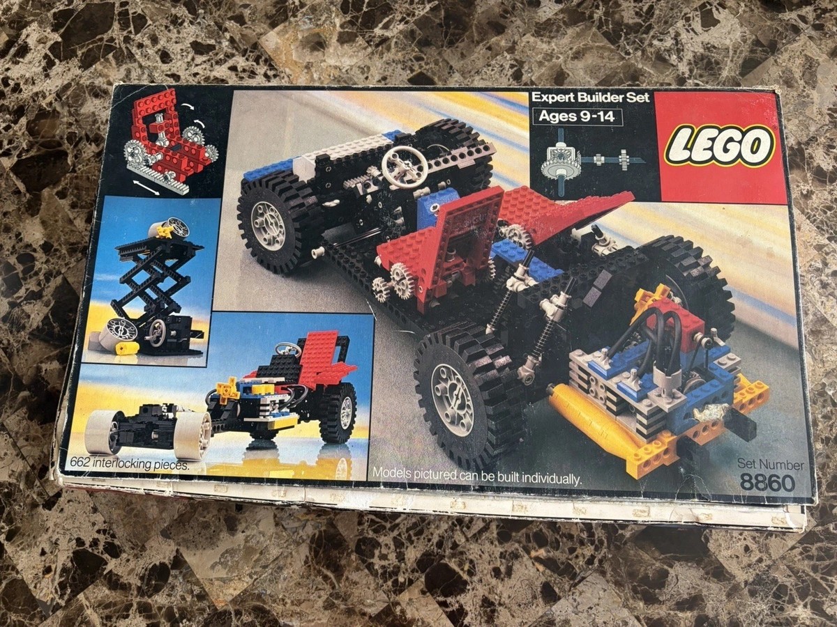 Vintage 1980 LEGO 8860 Expert Builder Car Chassis TECHNIC