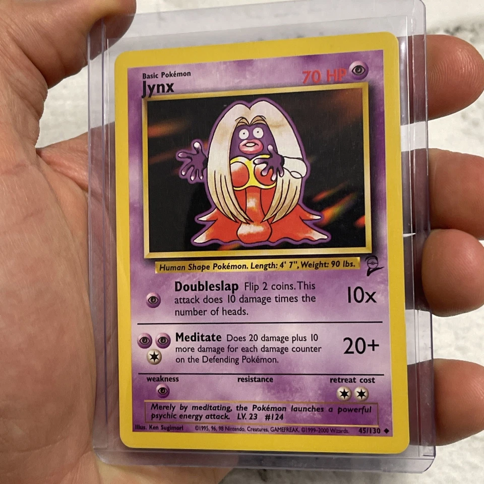 Jynx 45/130 Base Set 2 Uncommon Pokémon Trading Card Near Mint NM Pokemon WOTC - Image 2 of 3