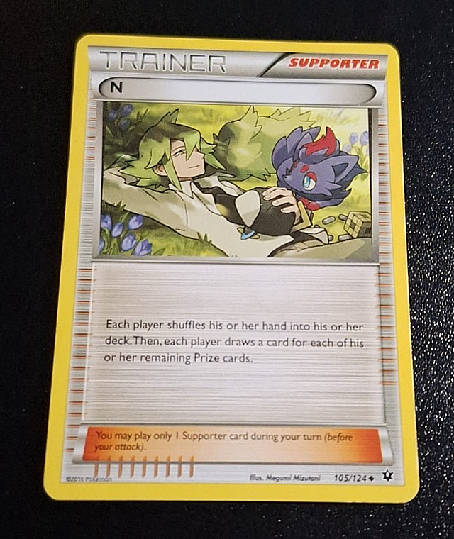 POKEMON: 2016 XY - FATES COLLIDE UNCOMMON N #105/124 LP SWEET CARD L@@K!!!