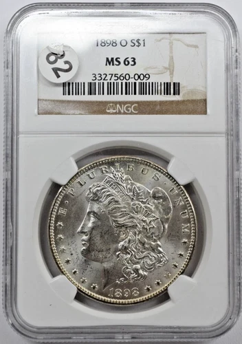 1898 O Morgan Silver Dollar NGC MS 63 Great luster and Eye Appeal Look