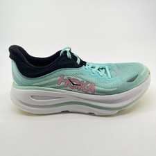 Hoka One One Bondi 9 Womens Size 9 Blue Pink Athletic Running Shoes Sneakers