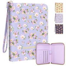 KONVINIT Passport Holder, Holder For 4.5" x 6.2" x 0.95", Purple