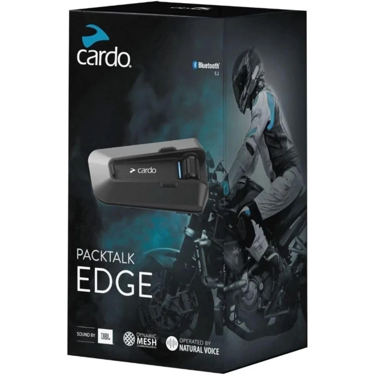 Cardo Edge Motorcycle Bluetooth Communication System Headset