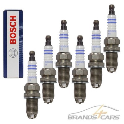 6x BOSCH ZÜNDKERZE ZÜNDKERZEN FGR8KQE0 FÜR CADILLAC CTS 3.2 02-07