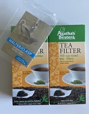 Teefilter & Filterhalter Geschenk Starter Set für losen Tee  (2x 100 Stück)