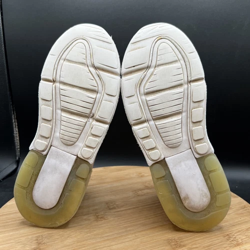 Nike Air Max 270 Youth Size 3Y White Athletic Running Shoes Sneakers AO2372-103 - Picture 8 of 9