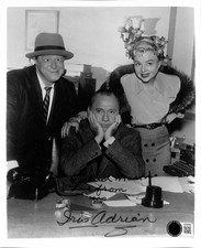 Iris Adrian Signed Vintage Black & White Photograph 8x10 Beckett Authenticated