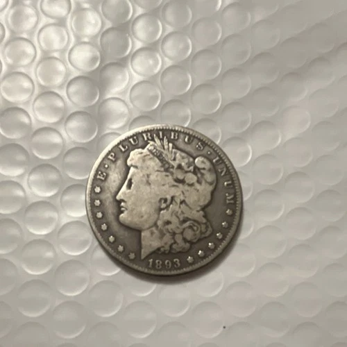 1893 Morgan Silver Dollar VG New Orleans Mint $1 Coin Circulated