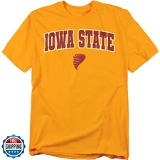LOGOVISION Iowa State University Arch Logo Secondary Unisex Adult T Shirt, Go