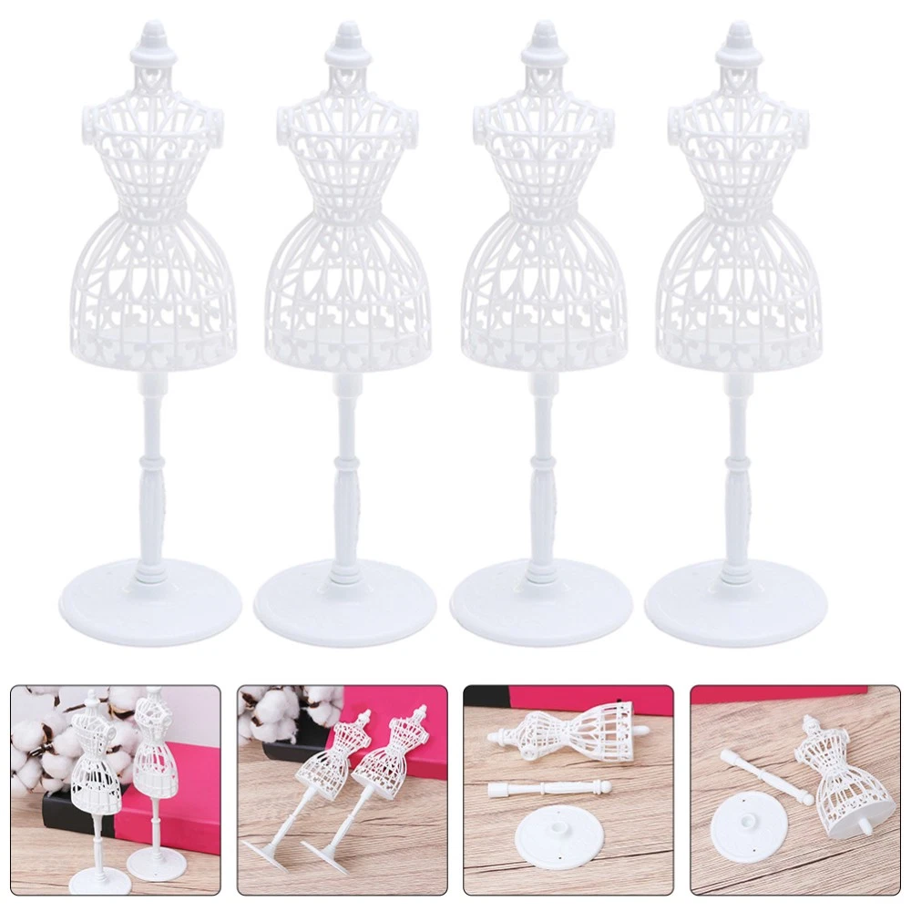 VETEMENTS 8 Pezzi Manichino per Bambole Espositore per Vestiti Mini Porta Forma Vestito