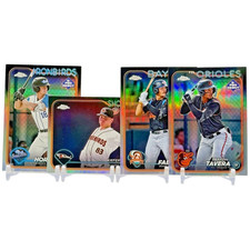 2024 Topps Pro Debut - Chrome Baltimore Orioles Refractor Lot RC 4 Cards