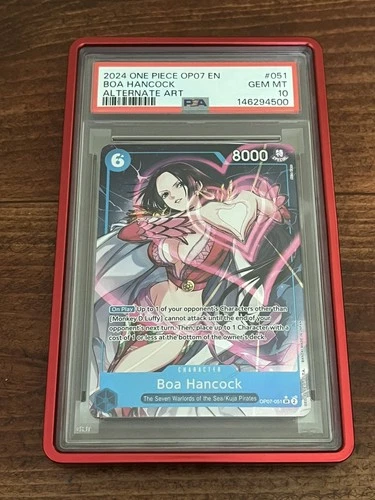 Boa Hancock OP07-051 alt art English One Piece PSA 10 With Protector