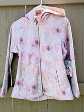 Free Country Girls Softshell Jacket XL 14/16 Pink Hooded NWT