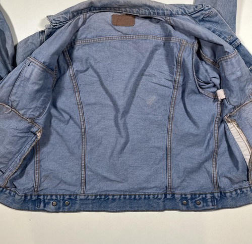 Vintage Levi's Denim Jacket Mens Blue Trucker Made In USA Type 3 WPL423 Read 70s by Levi's, $59.99 - Photo 5