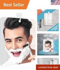 Versatile Fogless Shower Shaving Mirror with Removable Adhesive Hook - 6.7x5.5