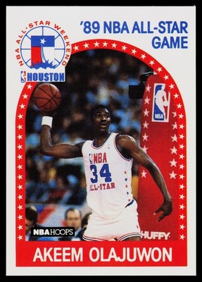 -CS- 1989-90 NBA Hoops All-Star - #178 Akeem Olajuwon (C) *Free Shipping*