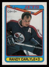 Randy Carlyle 1990-91 O-Pee-Chee #51 Winnipeg Jets