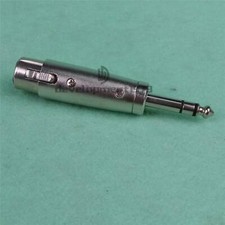 New 1Pcs XLR Female Adapter to 1/4" Stereo TRS Connector