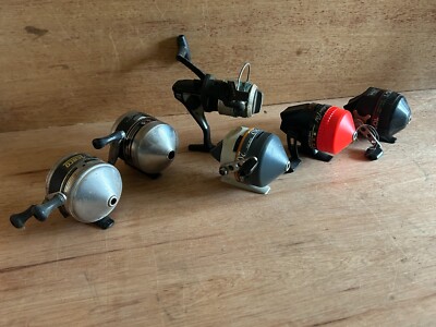 Fishing Reel Junk Drawer Lot Of 6 Zebco Shimano South Bend Vintage Modern Rough