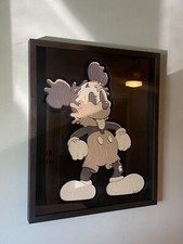 Matt Gondek Wood Deconstructed Mickey Mouse Print FRAMED