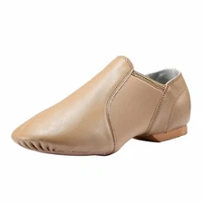 Dynadans Leather Upper Slip-on Jazz Dance Shoe Dance Shoes Brown 8 Women/7.5 Men