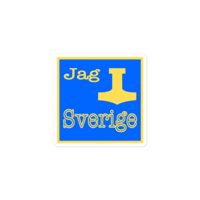 ''Jag Älskar Sverige'' Bubble-free stickers Thor Mjölner Asatru Hednisk Viking