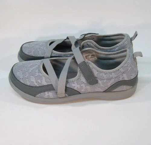 ORTHOPEDIC 鞋 Apex Mary Jane 网眼休闲灰色 #A601W 女式 11 码中号 — 第 3/4 张图片