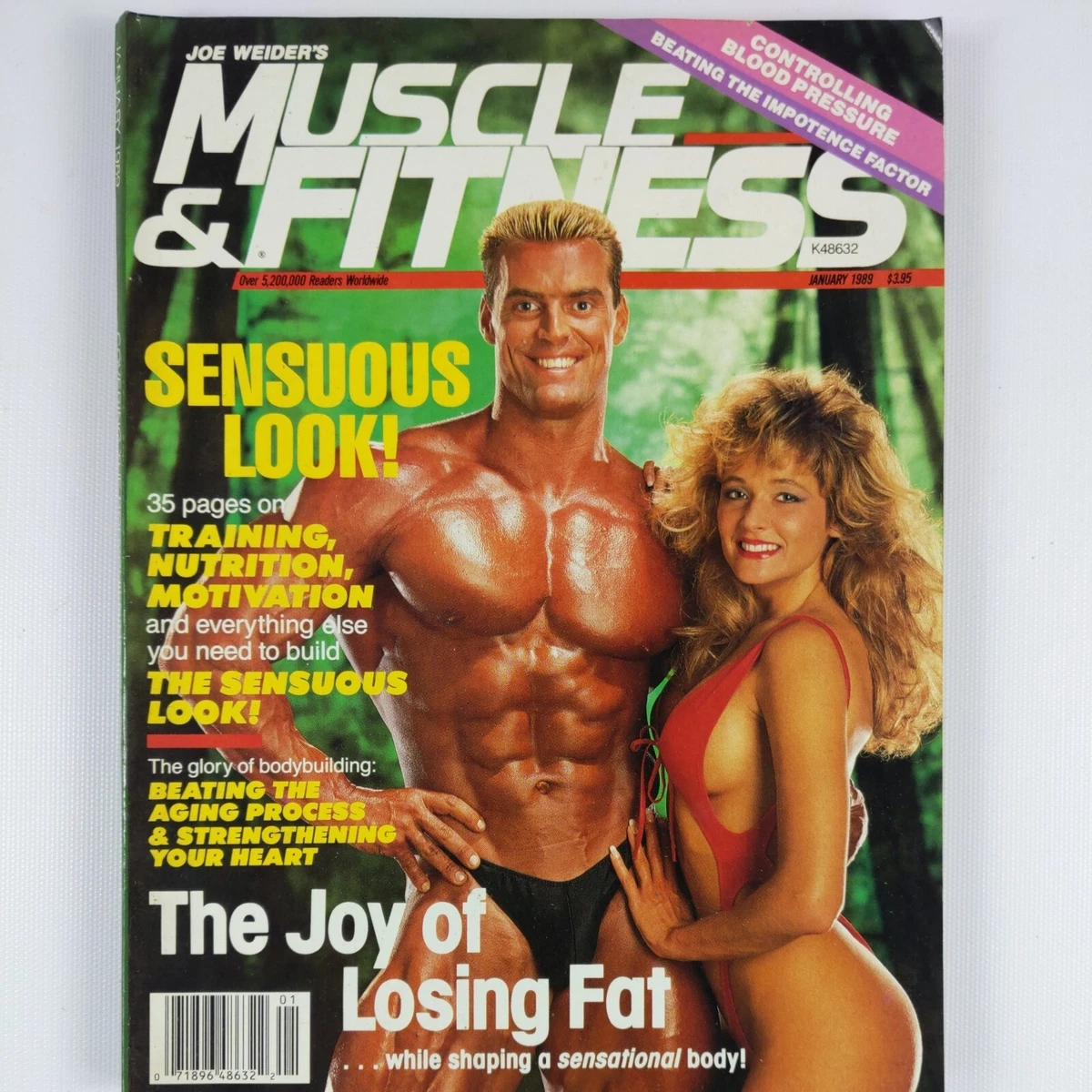 Muscle & Fitness Magazine Jan. 1989 Berry DeMey, Julie Kris NO Label