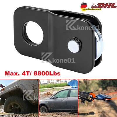 Umlenkrolle Seilwinde Forstseilwinde Seilrolle 1-10mm Offroad max.4 Tonnen Winde
