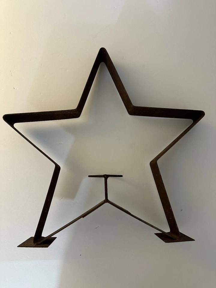 Candelabro estrella de hierro forjado negro - independiente 15 pulgadas Foto 2 de 2