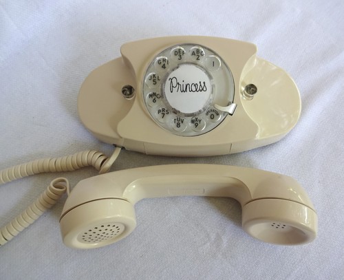 Antique telephone Western Electric rotary dial  Princess phone ivory new - Afbeelding 6 van 10