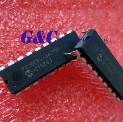 10pcs PIC16F84-04/P PIC16F84 MICROCHIP DIP-18 EEPROM 8-Bit Microcontroller NEW