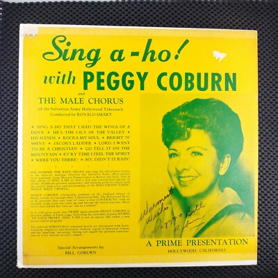 Sing A-Ho! with Peggy Coburn (Prime PPP-225) signed