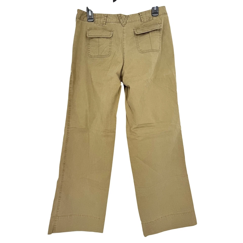 Pantalones de pierna ancha Sitwell Vendidos en Anthropologie verde oliva para mujer talla 8 Foto 4 de 4