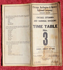 1970 Chicago Ottumwa Hannibal Railroad Divisions CB&Q Railway Timetable No 3 — photo 2