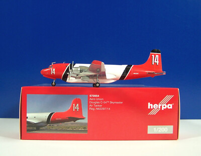 Herpa WINGS 570954 - Douglas C-54 Skymaster Aero Union Air Tanker - 1:200