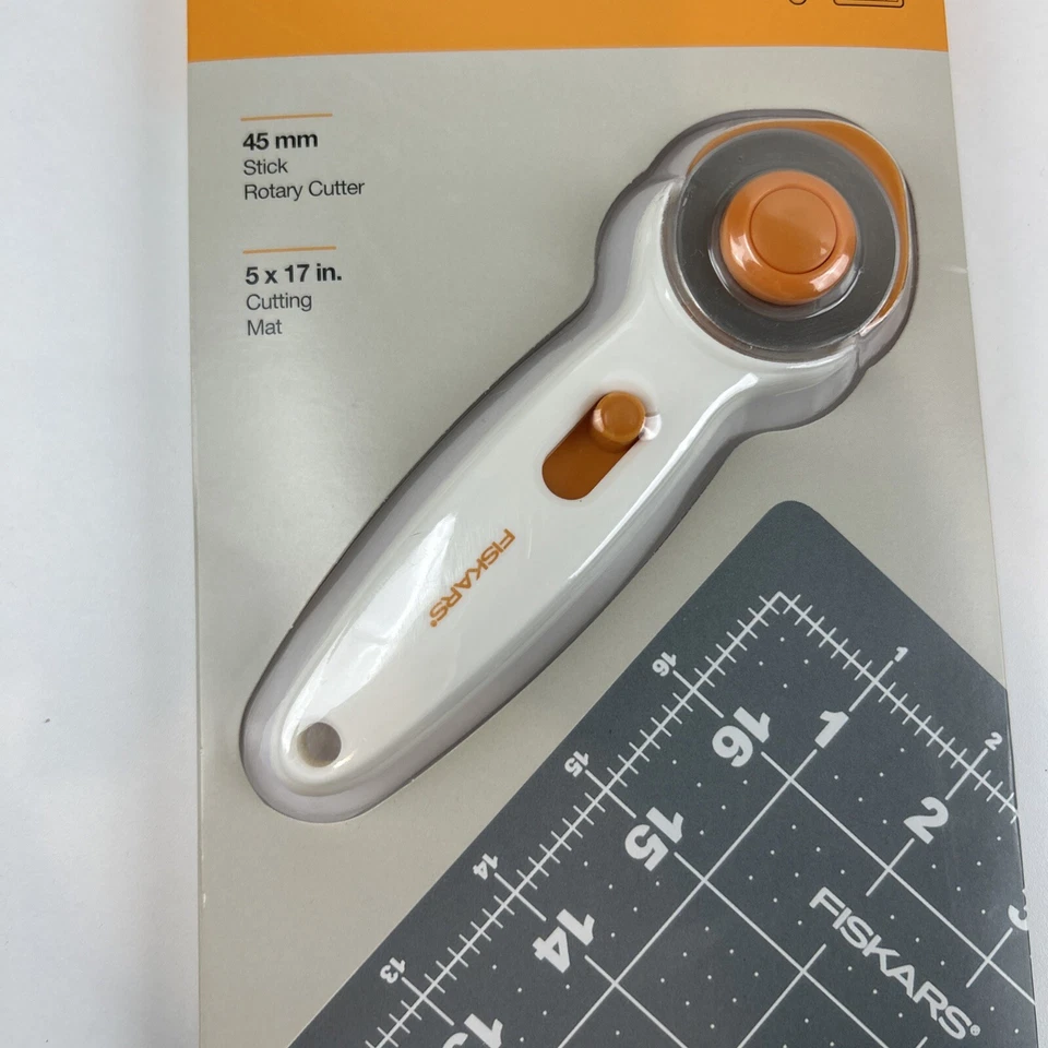 Fiskars Messen und Schneiden 2-teiliges Set 45 mm Schneider 5 x 17 Zoll Schneidematte Neu - Bild 3 von 4