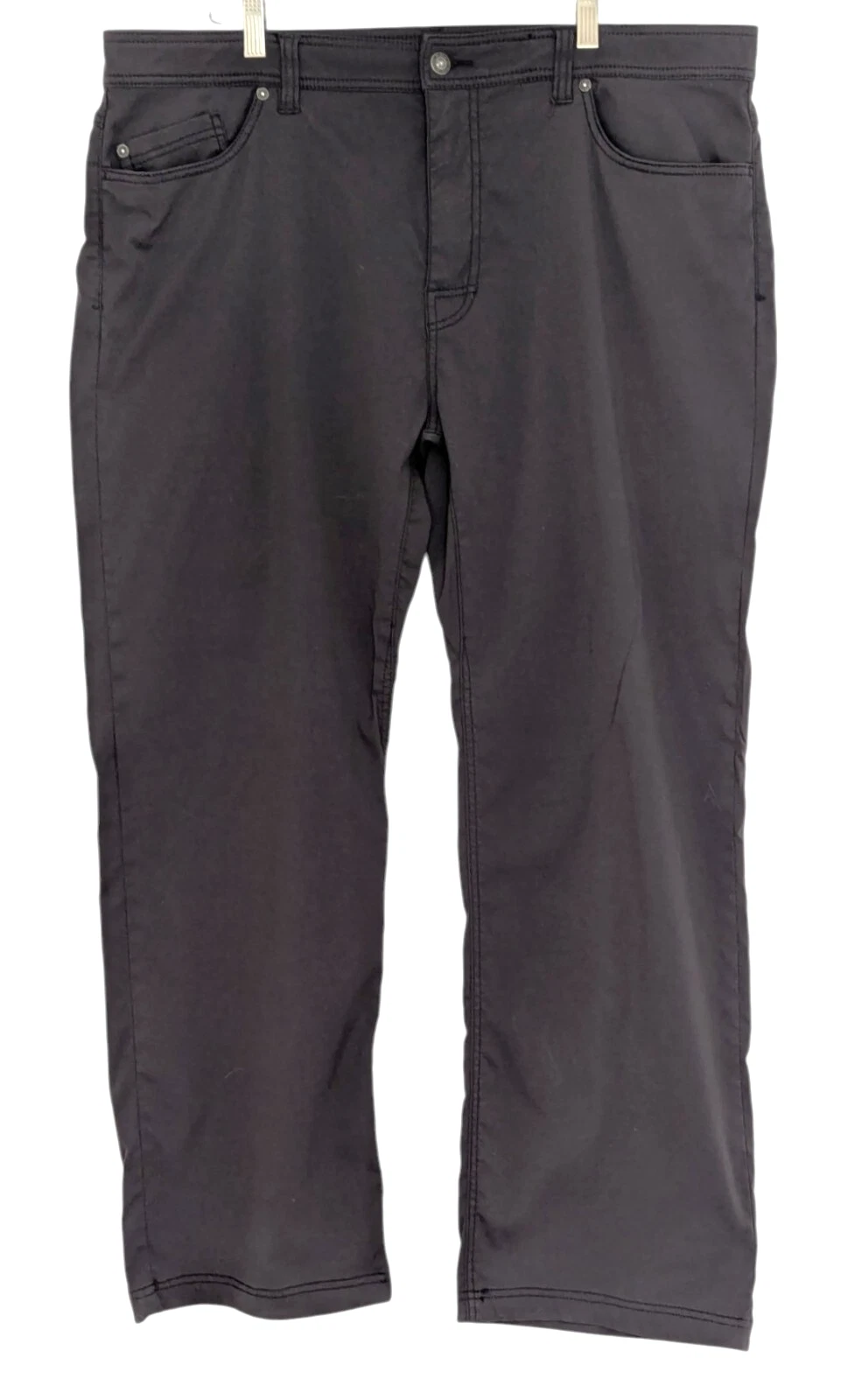 Prana Brion pant 40x30 gray slim fit stretch performance UPF hiking gorp outdoor