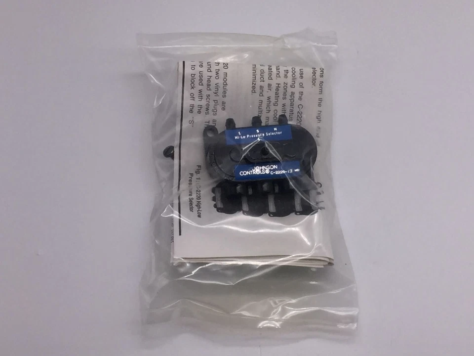 JOHNSON CONTROLS C-2220-13 PRESSURE SELECTOR MASTER UNIT  - Image 2 of 3