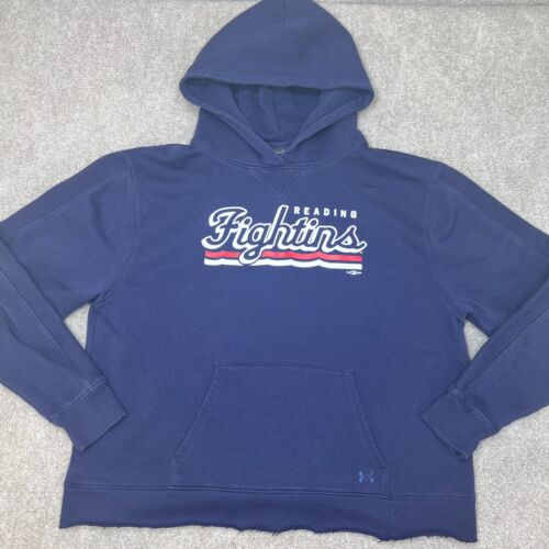 Reading Fightin Phils Hoodie Under Armour Womens Extra Large Pullover Navy Loose - Picture 1 of 8